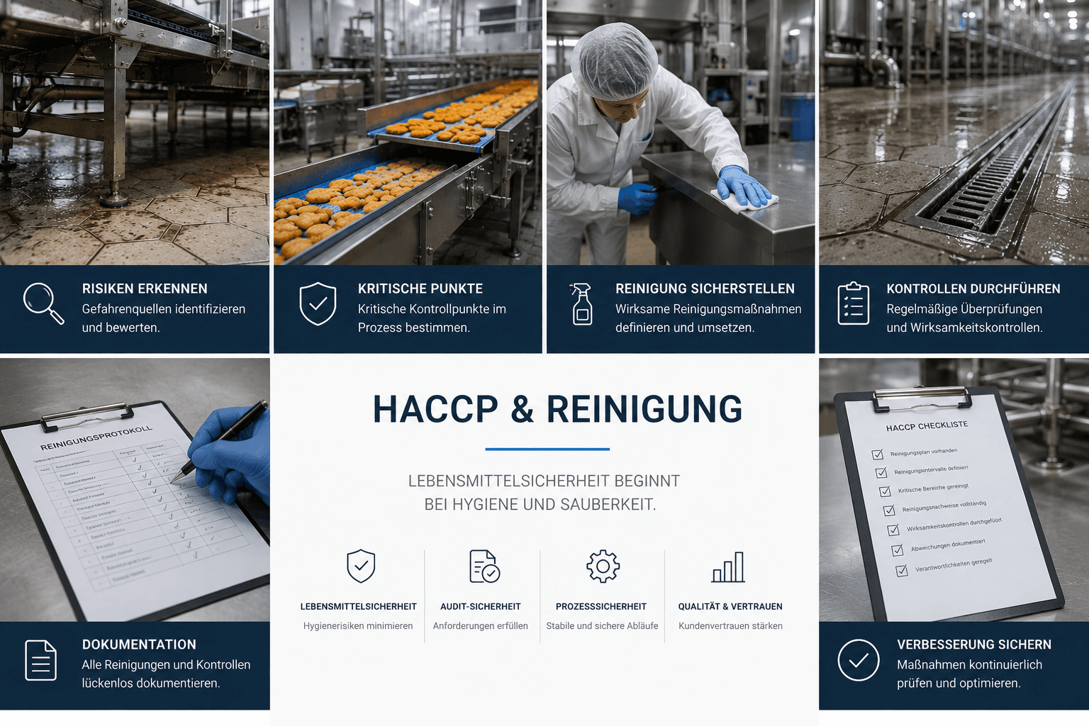 HACCP und Reinigung – was Lebensmittelbetriebe beachten müssen